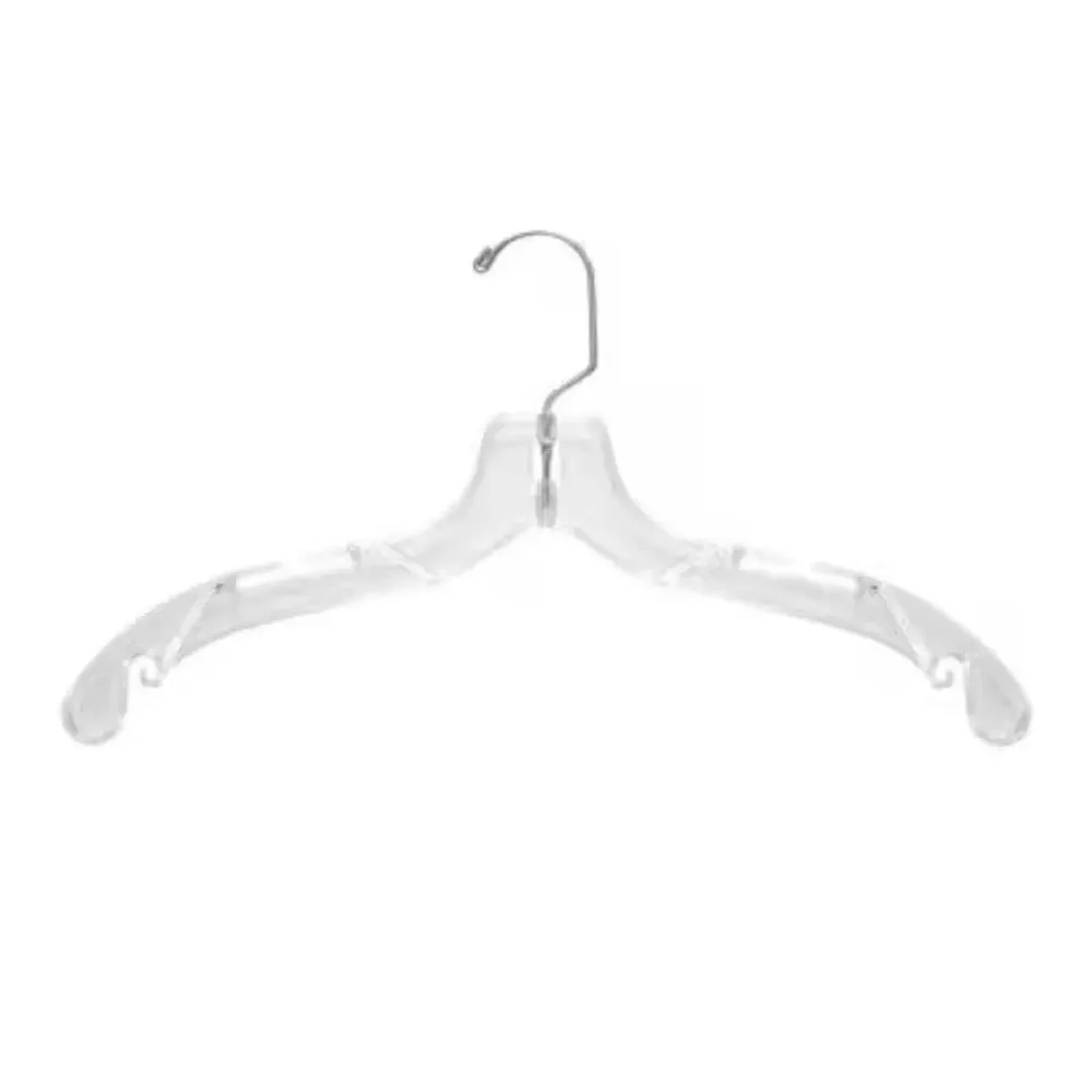 50 Clear Plastic 17” Shirt Dress Hangers